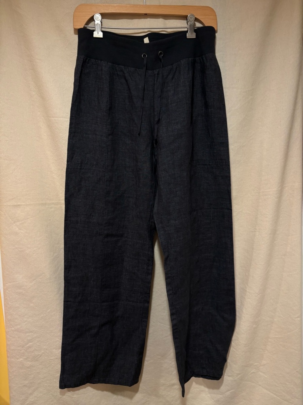 EILEEN FISHER drawstring linen pant Petite S